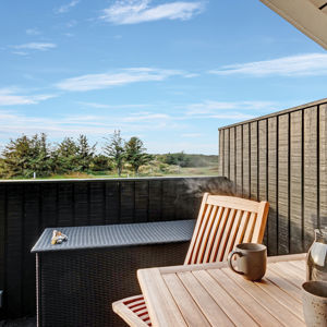 Vejers Strand Camping Hytter Udendørs Terrasse