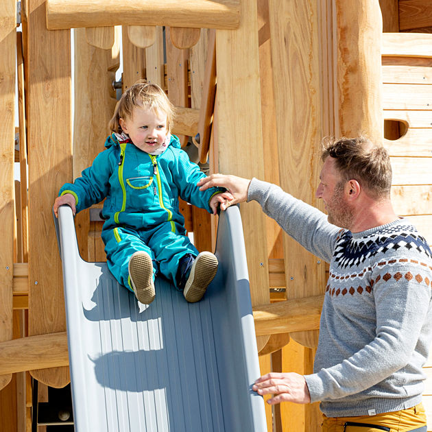 Vejers Strand Camping Pladsen Faciliteter Legeplads Rutsjebane