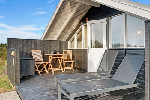 Vejers Strand Camping Pladsen Hytter Terrasse