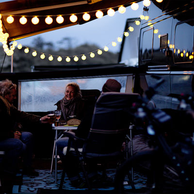 Vejers Strand Camping Pladsen Aften Hygge