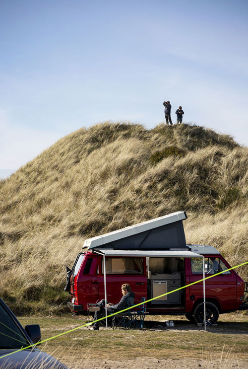 Vejers Strand Camping Pladsen VW Bus Klitter